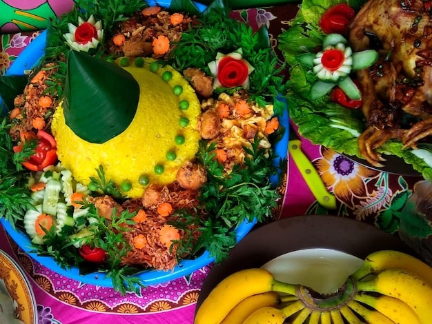 A vibrant and colorful display of various vegetarian dishes from different cultures, such as Indian curry, Italian pasta, and Mexican tacos.