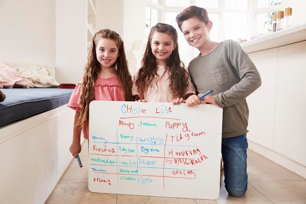 A close-up shot of a family game night bracket, hand-drawn on a large whiteboard. The names of family members are written in, showing the progression of matches in the tournament.