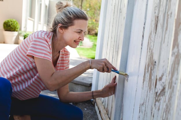 A person installing weather stripping around a door frame, demonstrating how to seal gaps and reduce noise infiltration.