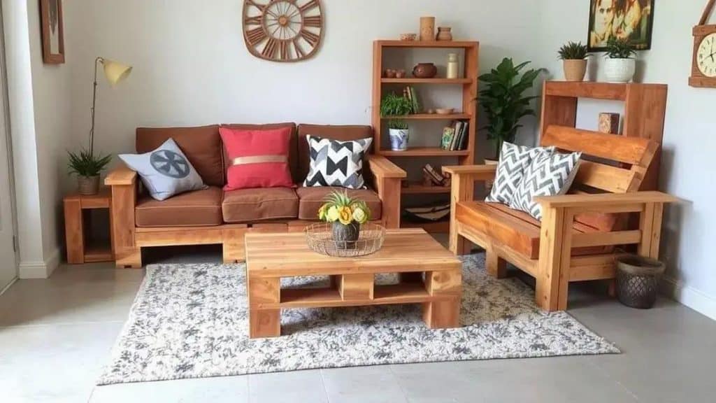 Upcycled furniture projects using pallets to transform your home