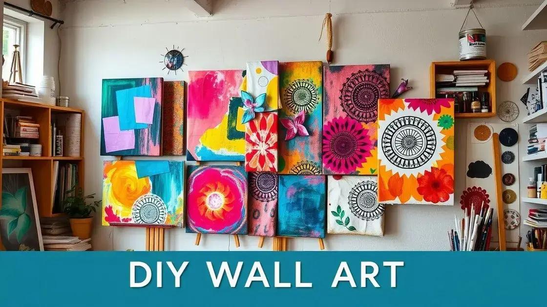 Creative techniques for DIY wall art