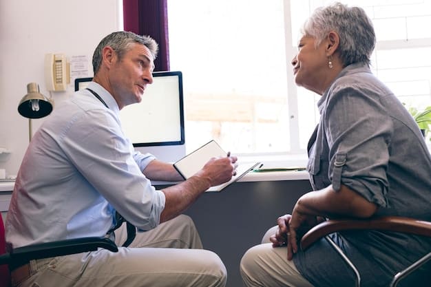 A healthcare professional discussing a personalized care plan with a caregiver and an elderly individual in a comfortable and supportive setting. The scene emphasizes collaboration and shared decision-making.