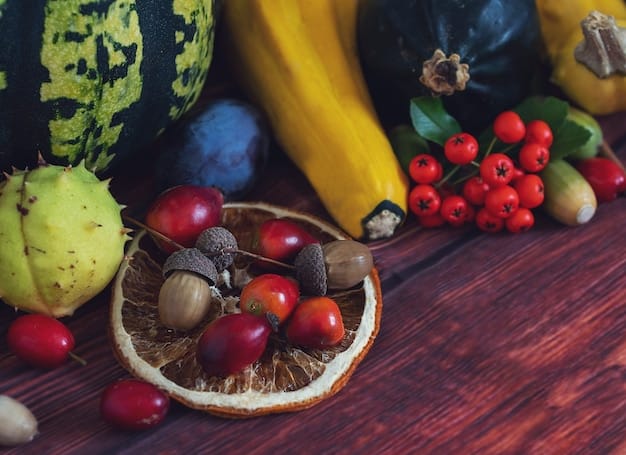 A close-up shot of various colorful fruits and vegetables such as oranges, berries, spinach, and bell peppers arranged on a wooden table, bathed in natural light, to illustrate the importance of a nutrient-rich diet for bolstering the immune system during winter.