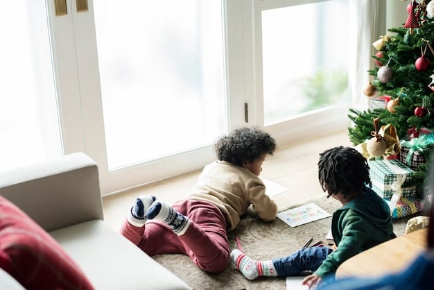 A diverse group of children joyfully participating in an educational activity at a childcare center, with sunlight streaming through the windows.