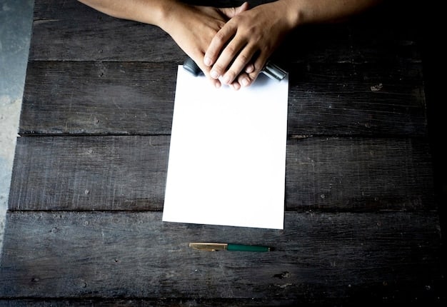 A close-up shot of a parent's hands resting on a table, with a document titled 