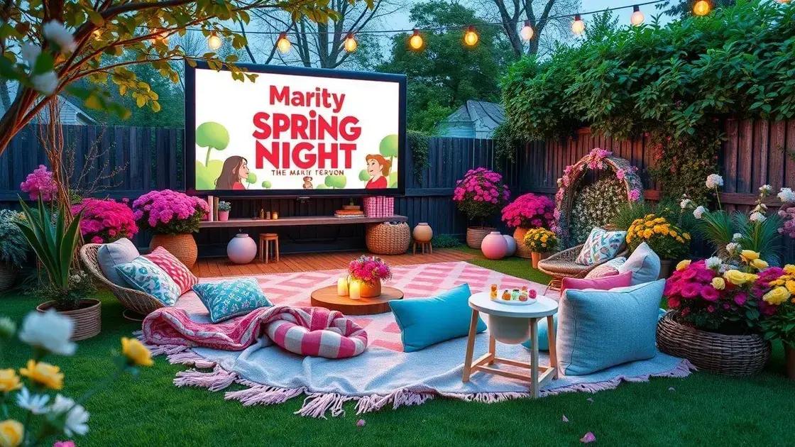 Spring movie night themes