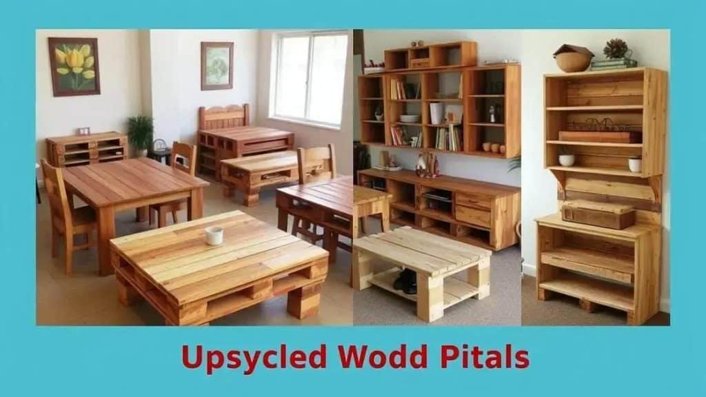 Upcycled furniture projects using pallets for your home