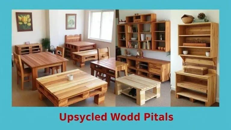 Upcycled furniture projects using pallets for your home