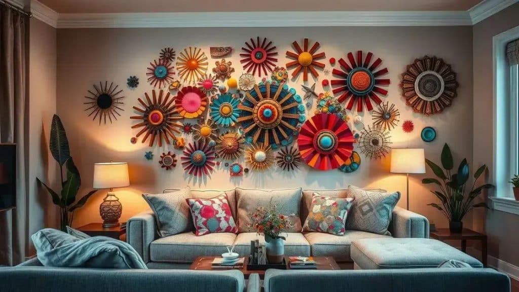 DIY wall art with recycled materials: unleash your creativity