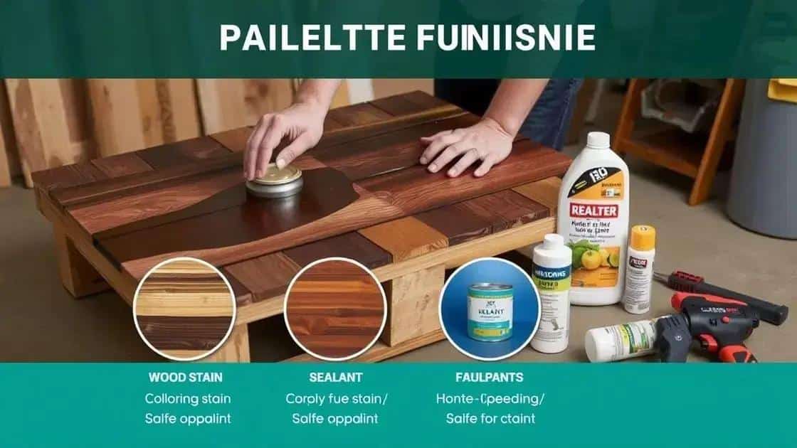 Tips for finishing and maintaining your pallet creations