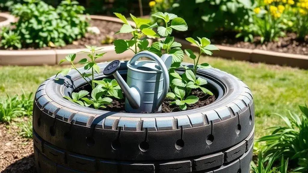 Maintaining your DIY tire garden planter for longevity