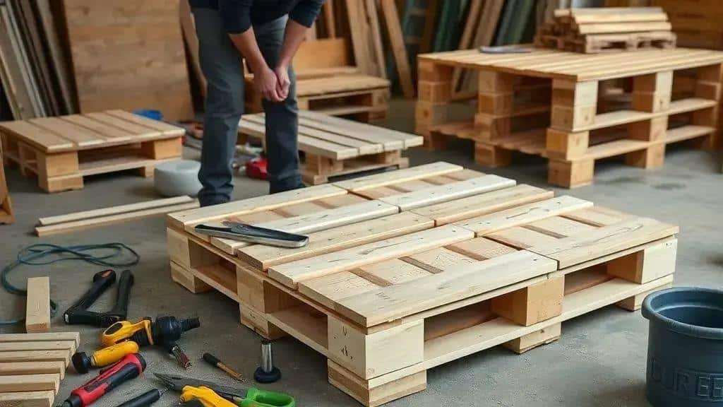 Step-by-step guide to building pallet furniture