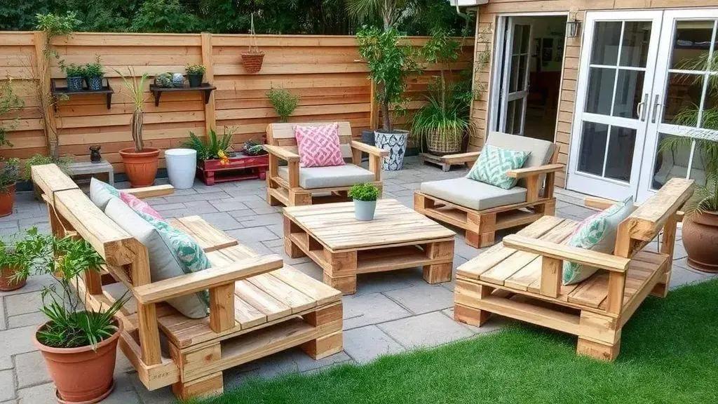 Upcycled furniture projects using pallets for your home