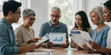 Diverse family caregivers discussing US policy changes for 2025