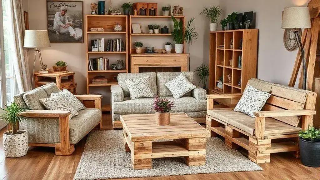 Upcycled furniture projects using pallets to transform your space
