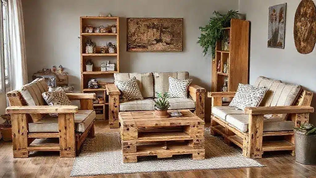 Upcycled furniture projects using pallets for your home