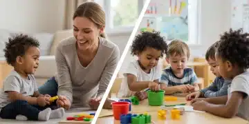 Comparing in-home and center-based childcare environments