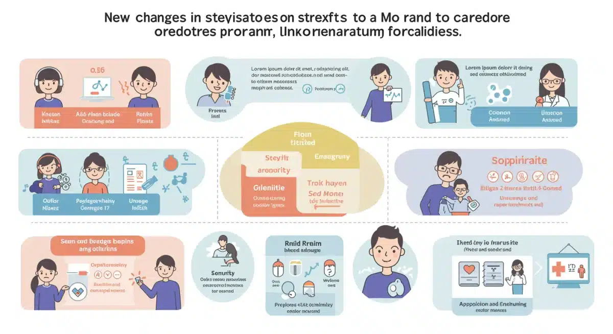 Infographic detailing 2026 Medicaid program changes for caregivers