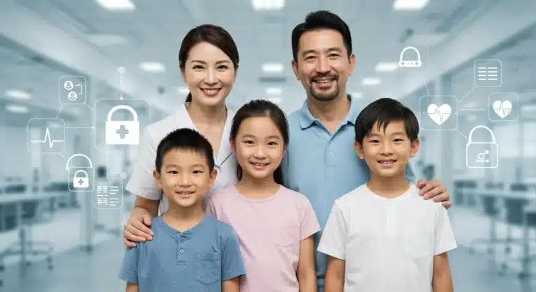 Smiling family representing health and well-being amidst evolving 2026 health insurance landscape