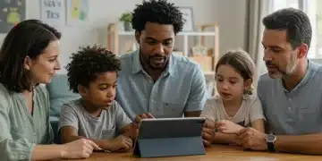 Family discussing home vs center-based therapy for special needs child