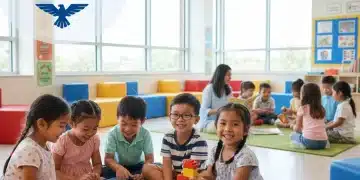 Children playing happily in a federal childcare program, deadline approaching