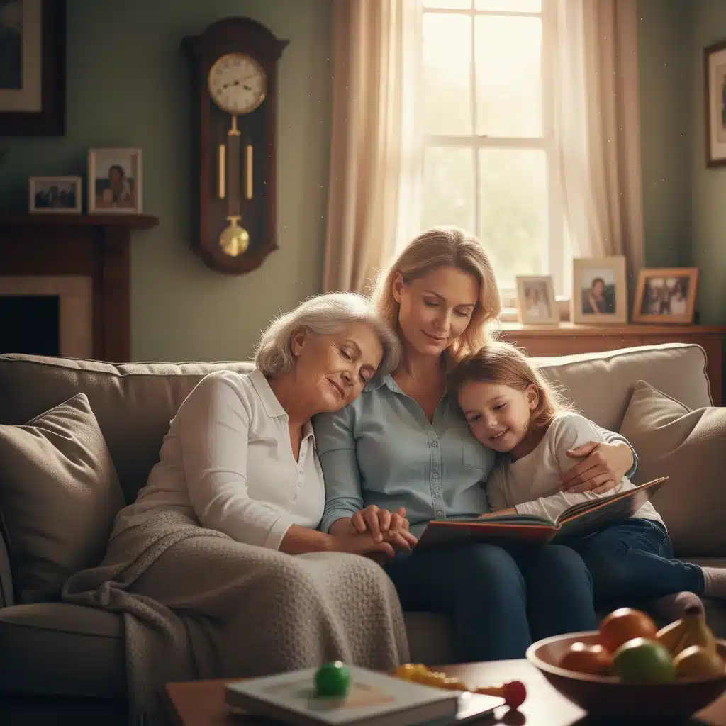 Multi-generational caregiver balancing family needs